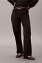 Women's High-Waist Straight-Leg Jeans - Black