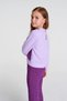 Girl's Lilac Knitted Crop Tracksuit Set – 4-12 Years Old Spanish Leg - 3