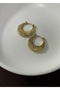 Vintage Steel Hoop Earrings - 3