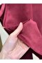 Gönül Suede Skirt-Bn4272 Burgundy - 4