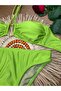 Women's Green Lycra Stretchy Drawstring Halter Neck Strapless Stylish Quality Accessory Detail Bikini Set - 4