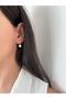 Xuping Minimal Baget Square Zircon Stone Dangle Gold Earrings - 2