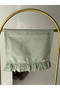 Minty Linen Frilly Dishcloth - 5