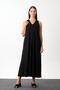 V-Neck Pocket Detailed Maxi Dress