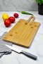 Rectangular Bamboo Cutting Board with Handle Chopping Board Kw-907