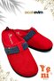 Women's Winter House Slippers – Warm, Lightweight and Durable Stylish Plush Slippers Red Navy - 5
