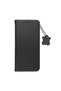 Genuine Leather Flip Case for Samsung Galaxy A25, Stand Function, Black