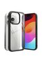 Optim Design Case for Apple iPhone 15 Plus, Fusion Smart Protection, Black-Clear