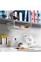 2 Pcs Silver Kitchen Under Shelf Storage Basket Large - Lightweight Metal Organizer Rack - 6