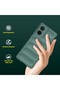 Buffer Case with Microfiber for Motorola Moto G85, Flexible TPU, Green - 6