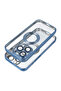 LuxeFlair Protective Case for Apple iPhone 16 Plus, Flexible TPU, Blue - 3