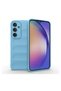 Buffer Case with Microfiber for Samsung Galaxy S25 Plus, Flexible TPU, Blue - 2