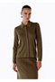 Extrafine Merino Wool Blend Knit Shirt Olıvestone - 4
