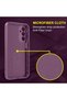 Buffer Case with Microfiber for Samsung Galaxy S25, Flexible TPU, Purple - 5
