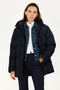 Women's Winter Puffer Coat Warm Padding Thick Lining Water Repellent Windproof Hooded Sports Coat - 2