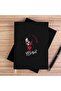 Joker Black Unlined Canvas Notebook