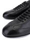 Men's Genuine Leather Black Antique Casual Shoes - 3