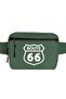 حقيبة الخصر بشعار Route66 باللون الأخضر