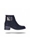 S14 Nubuck Black 5cm Women's Heeled Boots - 2