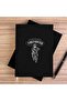Firefighter Black Unlined Canvas Notebook
