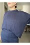 Shiny Stone Soft Textured Sweatshirt Tracksuit Set - 2