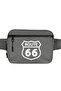 حقيبة الخصر بشعار Route66 باللون الرمادي