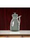 Vacuum Flask Set Plastic Push Button 0.7 L + 1 L Green & Silver - 4