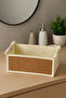 Foldabambu Bamboo Patterned Foldable Multi-Purpose Basket – Decorative & Functional Organizer - 3