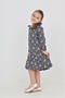 Girl's Floral Embroidered Baby Collar Dress - 3