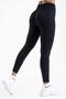 Push up High Waist Hip Shaping Ribbed Recovery Leggings - 2
