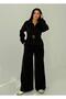 Belted Pleated Front Set