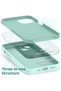 iPhone 14 Plus Flippy Liquid Silicone Case with Microfiber Interior - Light Cyan - 5