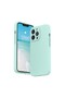 iPhone 14 Plus Flippy Liquid Silicone Case with Microfiber Interior - Light Cyan - 2