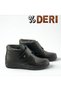 Women's Genuine Leather Fur Lined Cold and Water Resistant Orthopedic Rubber Sole Black Mother Boots - 7