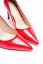 Women's Patent Leather Heeled Shoes 8 cm Pointed Toe Red Carmira - 2