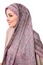 Premium Lux Original Ethnic Pattern Shawl (Voile Silk, 1St Grade) Classy, Lightweight, Comfortable, Stylish, Islamic Clothing) - 5