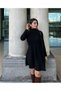 Women's Long Sleeve Turtleneck Loose Condo Acrylic Dress - 7