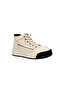 Women's Leather Ankle Boots with Side Zipper and Lace-Up Closure, Color Detailed - 3