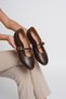 Women's Ballerina Flats for Daily and Special Occasions with Trok Detail and Buckle Detail Ballerina Shoes - 2