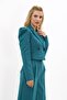 Men's Collared Drape Sleeve Short Jacket - Petrol - 1057100 - 5