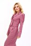 Men's Collared Drape Sleeve Short Jacket-Rose - 1057100 - 4