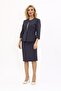 Zero Collar Plain Short Jacket & Plain Tight Skirt - Smoked - 1015540 - 4