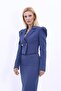 Men's Collared Drape Sleeve Short Jacket-Indigo - 1057100 - 2