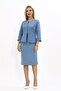 Zero Neckline Plain Short Jacket & Plain Tight Skirt-Deniz - 1015540 - 4