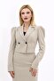 Men's Collared Drape Sleeve Short Jacket - Bamboo - 1057100 - 5