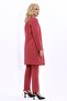 Zero Collar Plain Long Jacket & Narrow Leg Trousers - 1005510 - 2