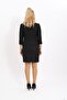 Zero Neckline Plain Short Jacket & Slit Plain Tight Skirt - Black - 1015502 - 2