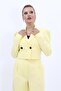 Men's Collared Drape Sleeve Short Jacket-Yellow - 1057100 - 5