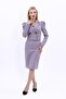 Shirt Collar Short Jacket & Plain Tight Skirt-Anthracite - 1057540 - 2