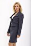 Shirt Collar Short Jacket-Smoked - 1055100 - 2
